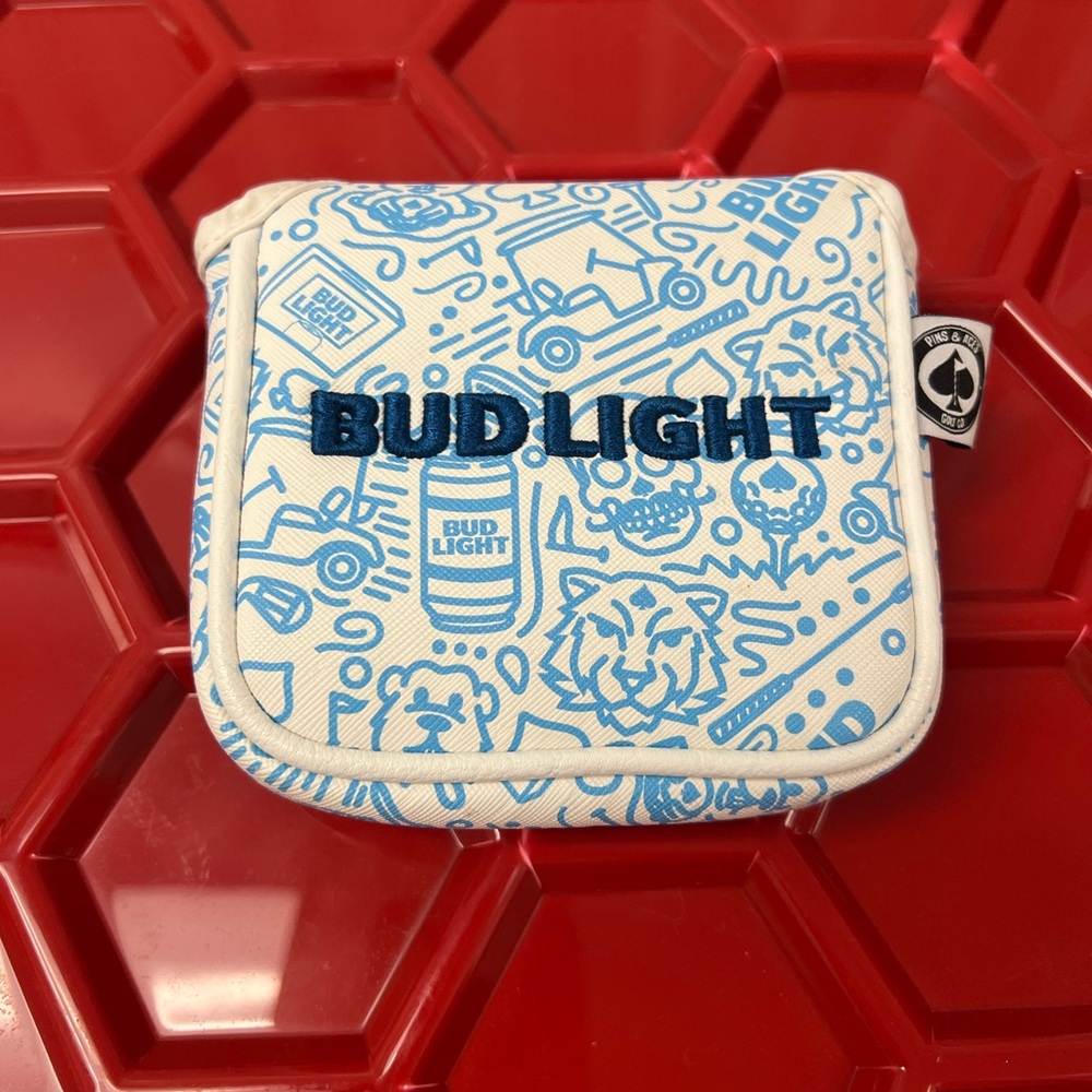 Bud Light Blue & White Putter Cover